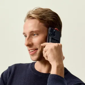 Man on a phone call, illustrating PLAUD Note Pro AI transcription for meetings and calls.