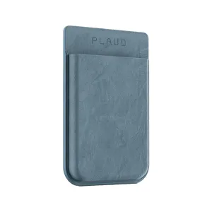 Étui magnétique PLAUD Note bleu clair, avec finition texturée façon cuir et logo PLAUD en relief