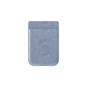 Étui magnétique PLAUD Note avec finition façon cuir bleu clair, logo en relief et coins arrondis