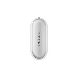 PLAUD NotePin S enregistreur vocal IA portable argent au design compact et oblong sur fond blanc