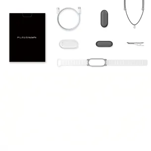 PLAUD NotePin bärbart röstinspelningskit med laddningsdocka, USB-C-kabel, klämma, halsrem och handledsrem