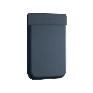 Funda magnética de cuero PLAUD para Note Pro en azul oscuro, con acabado texturizado, esquinas redondeadas y logotipo en relieve.
