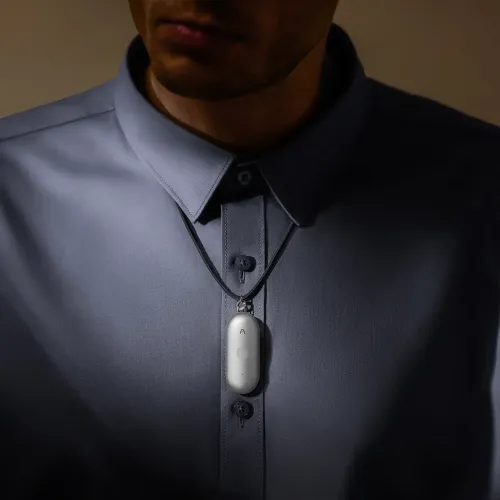 PLAUD NotePin S Sprachrekorder mit KI-Transkription - Silber