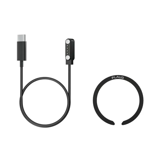 Kit de accesorios de PLAUD Note con cable de carga negro y anillo magnético para PLAUD Note y PLAUD Note Pro
